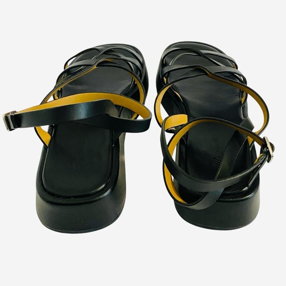Madewell Sabina Platform Flatform Sandals Black 90s U2K Gladiator Like New - Picture 8 of 10